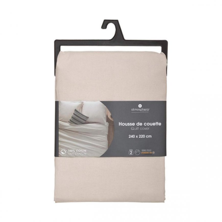 Atmosphera Duvet cover, 240 x 220 cm, cotton, beige – 3