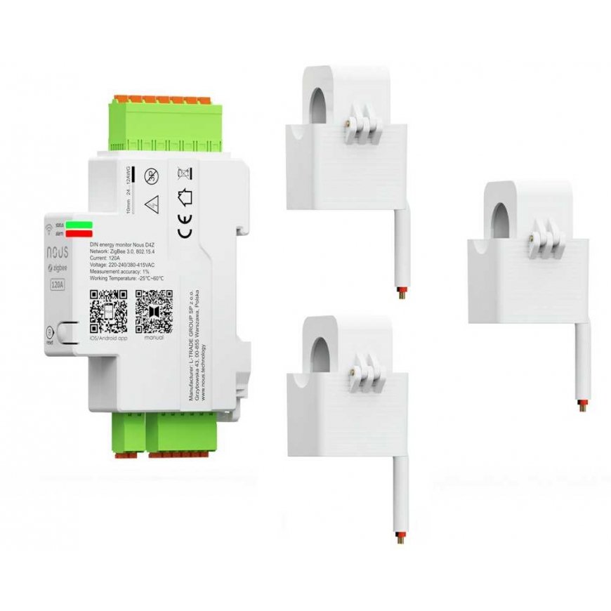 Nous Electricity meter, 230Vac, 63A, smart