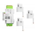 Nous Elektros energijos matuoklis, 230Vac, 63A, išmanus, DIN bėgelio tvirtinimas, Wi-Fi, TUYA / Smart Life