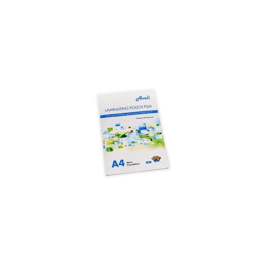 Aveli Laminating foil-pockets A4/160mic (2x80), glossy