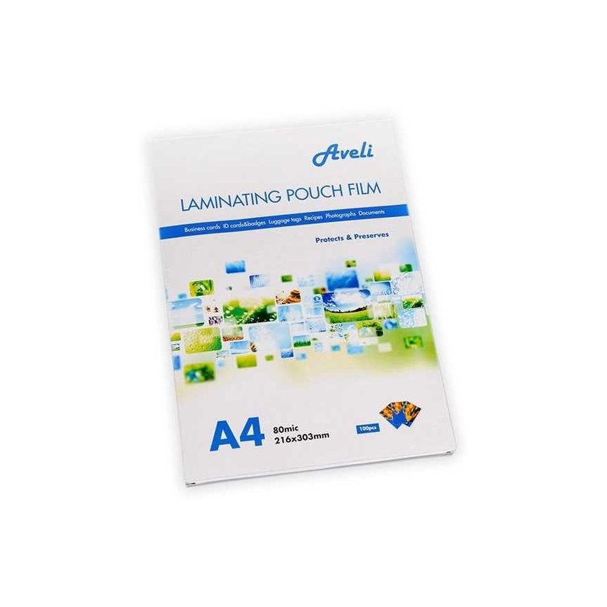Aveli Laminating foil-pockets A4/160mic (2x80), glossy – 2