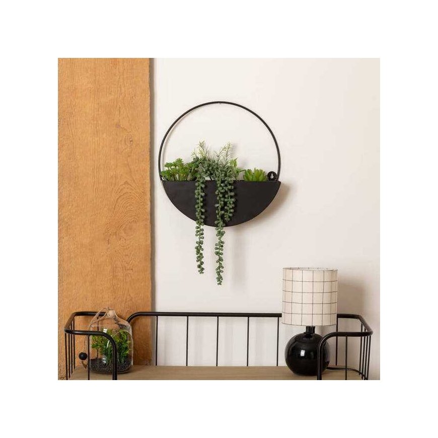 Atmosphera Artificial potted plants in a metal pot, 41 cm – 2