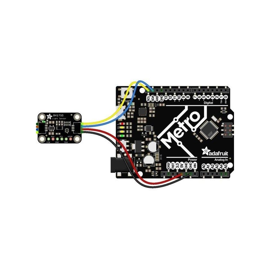 Šviesos intensyvumo jutiklis BH1750, STEMMA QT / Qwiic, Adafruit 4681 – 5