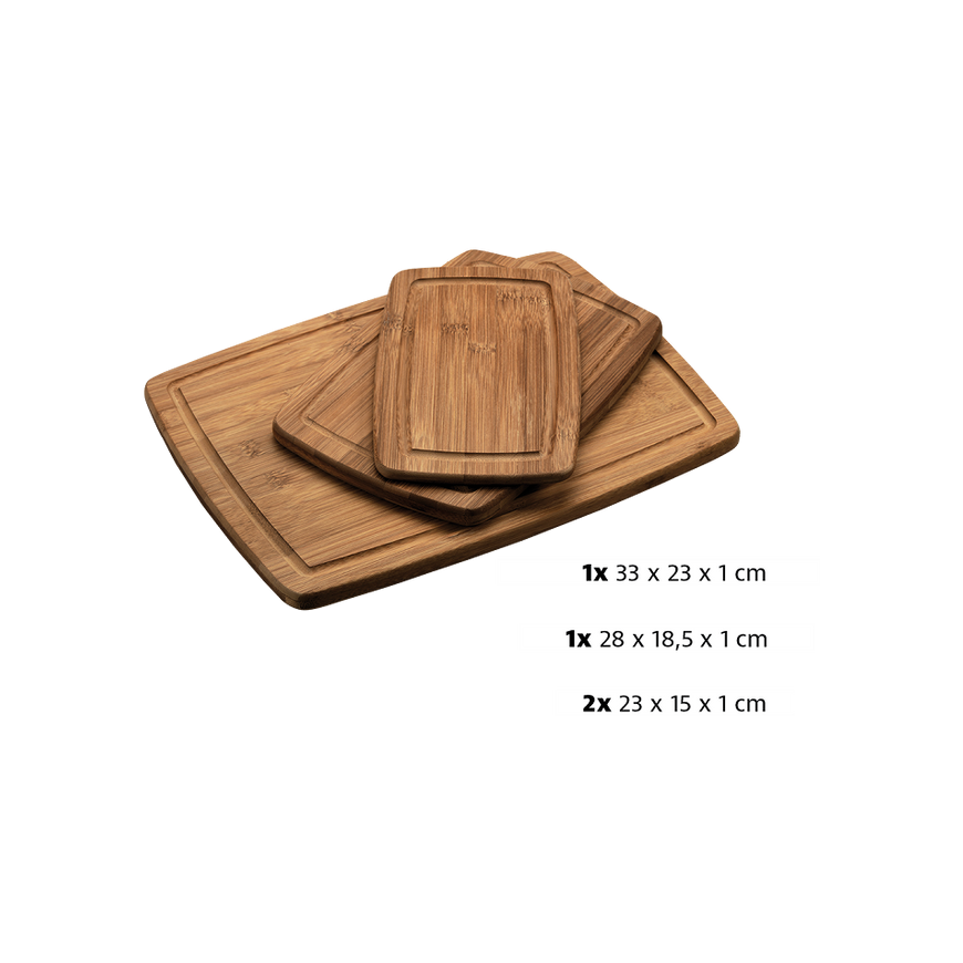 Kesper Bamboo cutting board set, 3 pcs. different sizes – 2