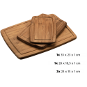 Kesper Bamboo cutting board set, 3 pcs. different sizes Kesper Bamboo cutting board set, 3 pcs. different sizes