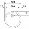 Stainless steel sink, Franke, Rambla, RAN 610-38 Stainless steel sink, Franke, Rambla, RAN 610-38