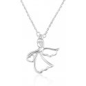 Beneto Silver pendant with little angel AGS1326 / 47 Beneto Silver pendant with little angel AGS1326 / 47