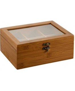 Kesper Bamboo box with clasp, 21.7 x 16 x 9 cm