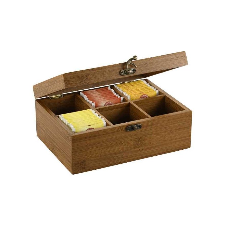 Kesper Bamboo box with clasp, 21.7 x 16 x 9 cm – 2