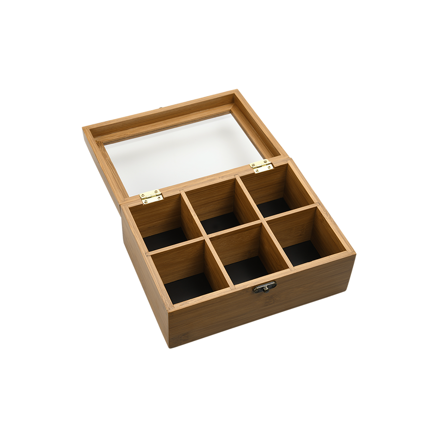 Kesper Bamboo laatikko, jossa lukko, 21,7 x 16 x 9 cm – 3