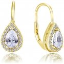 Beneto Gold-plated earrings with clear zircons AGUC2228-GOLD Beneto Gold-plated earrings with clear zircons AGUC2228-GOLD