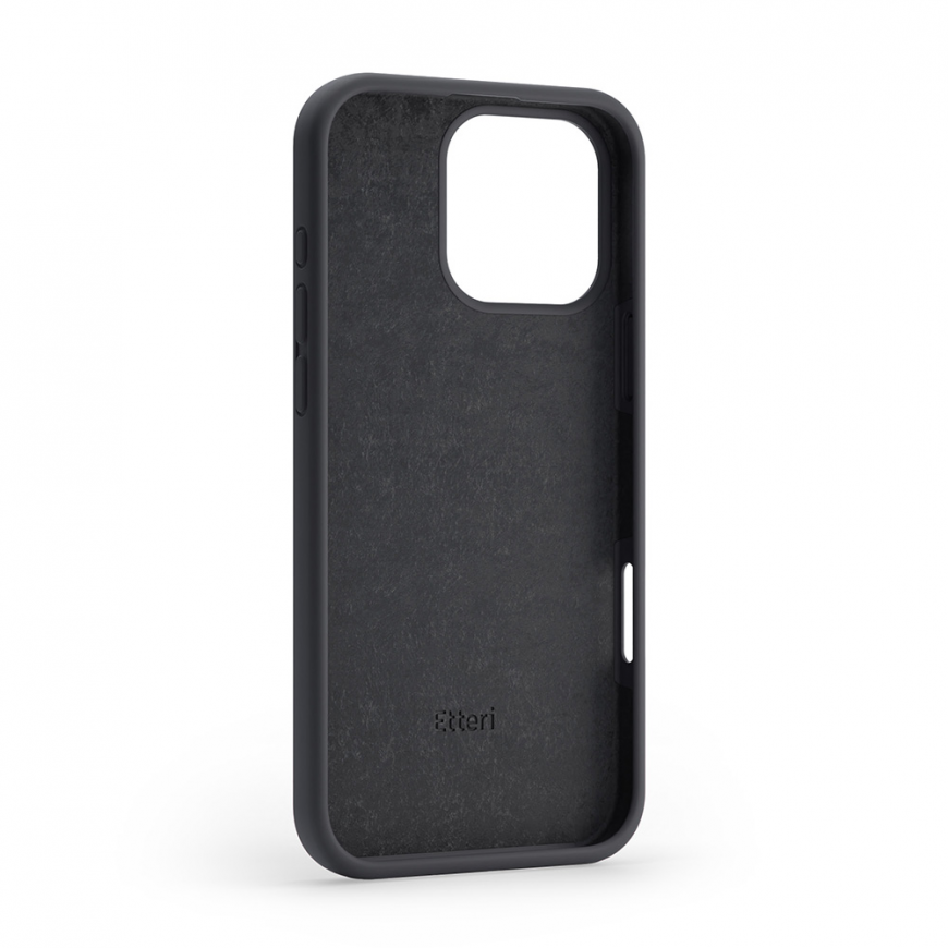 Kotelo Telforceone Etteri Silicone Apple iPhone 16 Pro Max 6,9" musta – 3