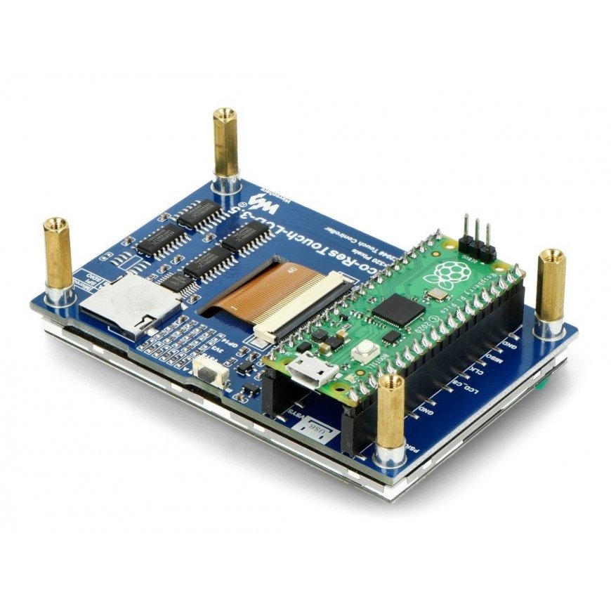Resistive touch LCD IPS display 3.5" 480x320px, SPI, 65K RGB, for Raspberry Pi Pico, Waveshare 19907 – 3