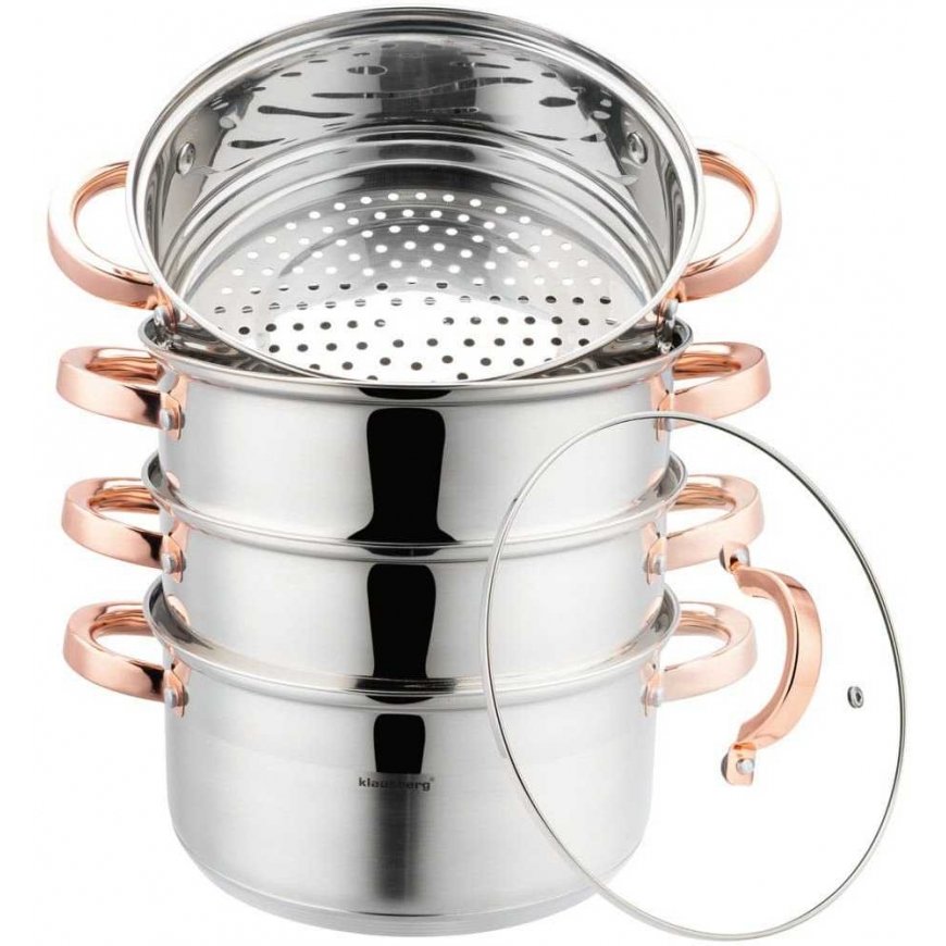 Steamer Pot Set FOR STEAM COOKING 22CM 5 EL. KLAUSBERG KB-7733