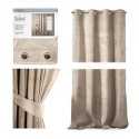 Yöverho renkailla AmeliaHome VELVET 140X270 cm, 1 kpl, väri: kerma Yöverho renkailla AmeliaHome VELVET 140X270 cm, 1 kpl, väri: kerma