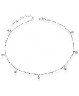 Agato Daili silver bracelet with zircons AGB772/21