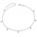Agato Daili silver bracelet with zircons AGB772/21 Agato Daili silver bracelet with zircons AGB772/21