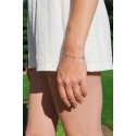 Agato Daili silver bracelet with zircons AGB772/21 Agato Daili silver bracelet with zircons AGB772/21