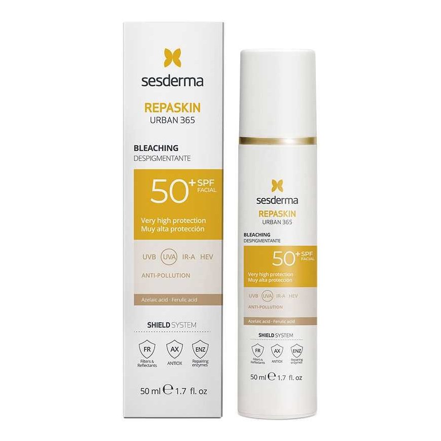 Sesderma Repaskin Urban 365 Depigmenting Photoprotector Spf50+ aurinkovoide kasvoille 50ml – 2