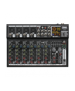 DNA QFX8 analog audio mixer 8 channels with Bluetooth