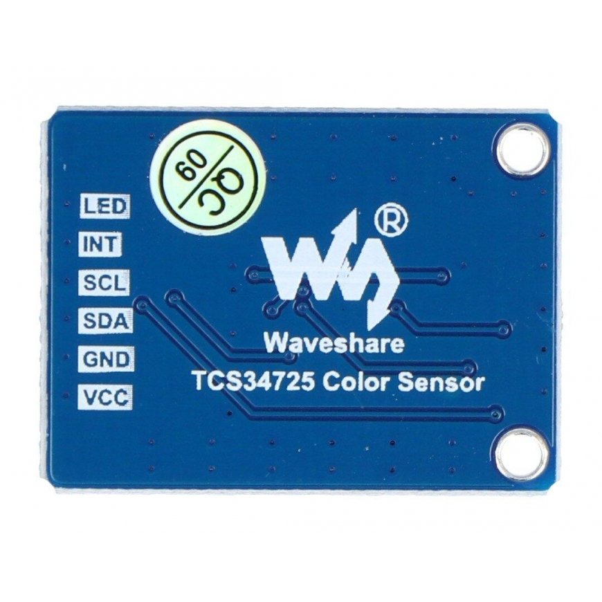 Spalvų jutiklis TCS34725 I2C, Waveshare 16131 – 4