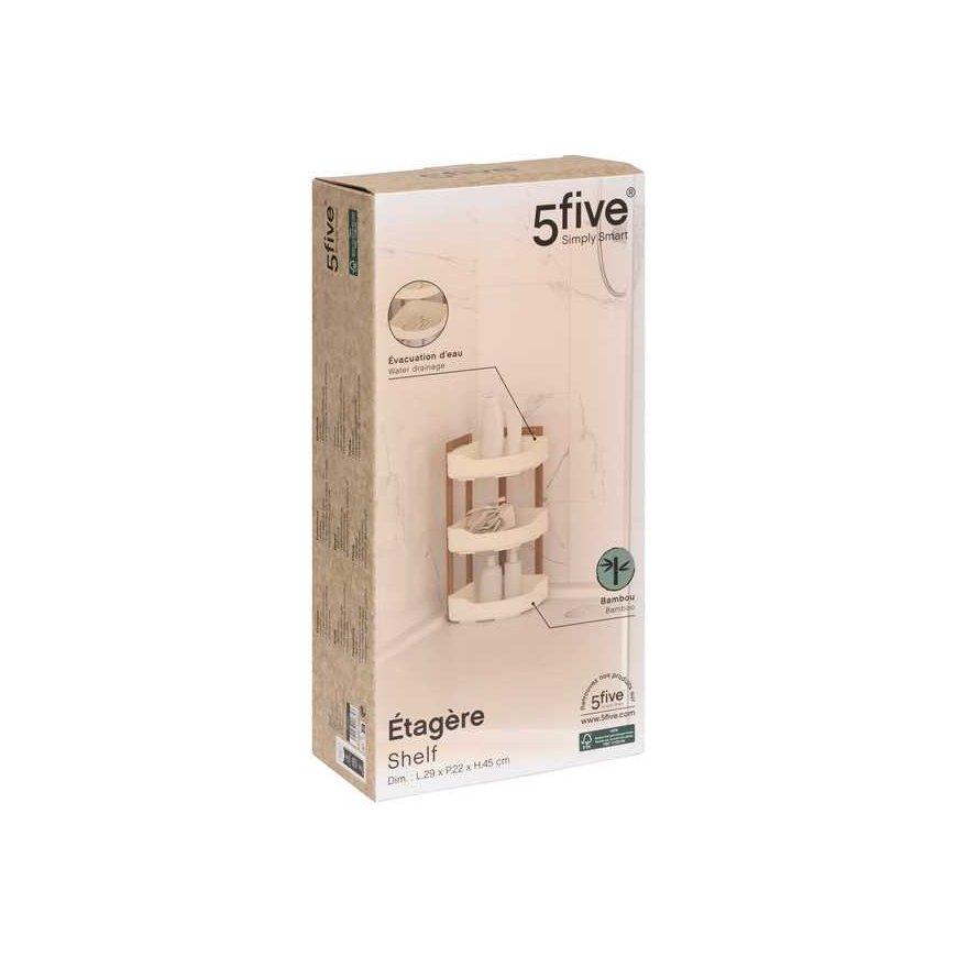 5five Simply Smart Corner shower organizer NATUREO, 29 x 22 x 45 cm – 2