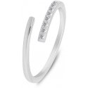 Brilio Silver Brilio Silver Elegant open ring with clear zircons RI035W Brilio Silver Brilio Silver Elegant open ring with clear zircons RI035W