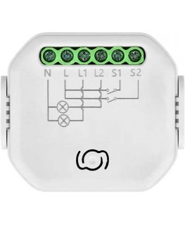 Orno Tuya Smart Wi-Fi+BLE 2 kanalų sieninė relė