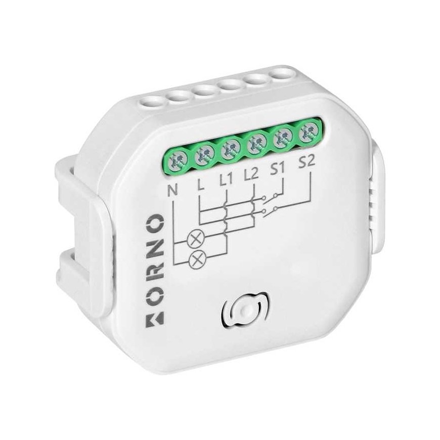 Orno Tuya Smart Wi-Fi+BLE 2-kanavainen seinärele – 4