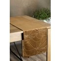 Eurofirany BLINK / 18 Velvet table runner with water lily leaf pattern, 35X180 cm, color: brown Eurofirany BLINK / 18 Velvet table runner with water lily leaf pattern, 35X180 cm, color: brown
