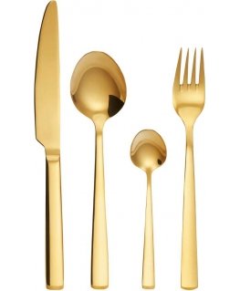 Prato Gold cutlery set 24 pieces AMBITION