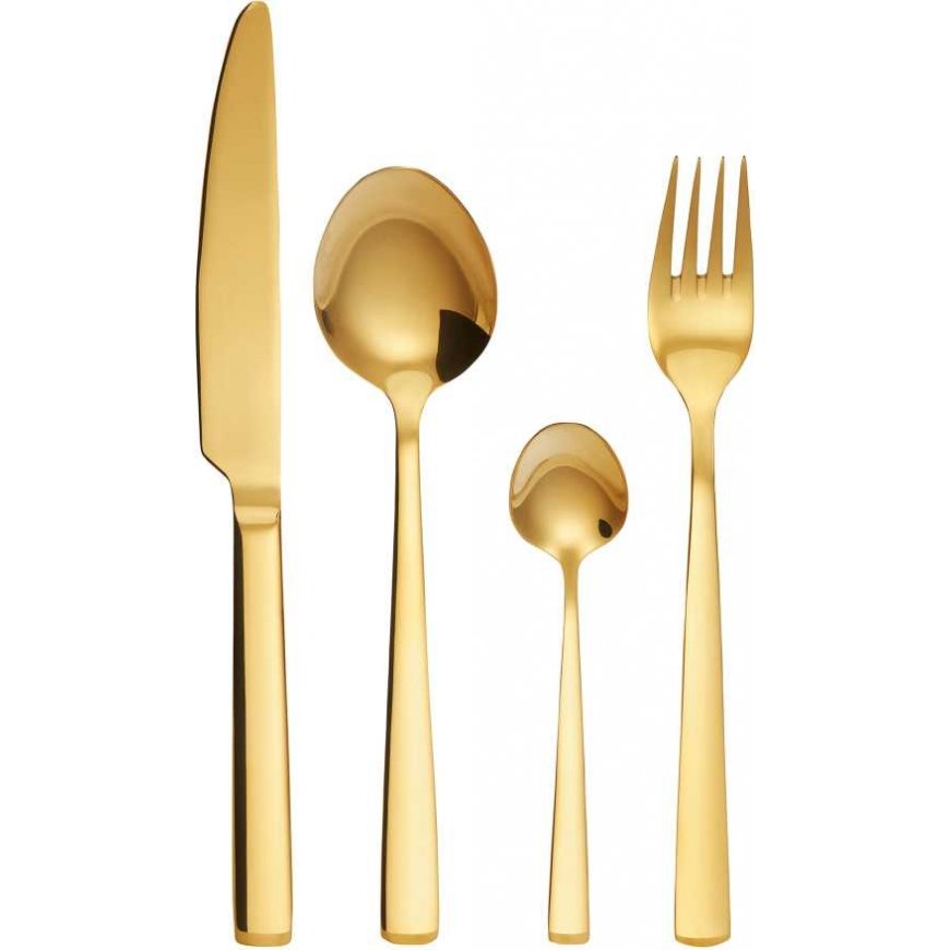 Prato Gold cutlery set 24 pieces AMBITION