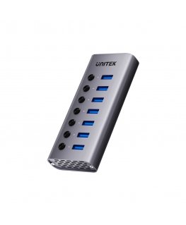 UNITEK H1314A01-EU keskitin USB Type-C 5000 Mbit/s Harmaa