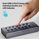 UNITEK H1314A01-EU хаб-разветвитель USB Type-C 5000 Мбит/с Серый UNITEK H1314A01-EU хаб-разветвитель USB Type-C 5000 Мбит/с Серый
