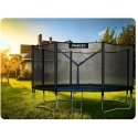 12 ft / 374 cm garden trampoline with external net and Neo-Sport ladder