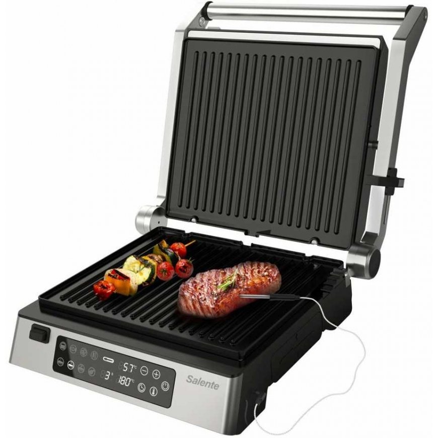 EVOLVEO Salente FlamePro kontaktigrilli ulkoisella lämpötila-anturilla