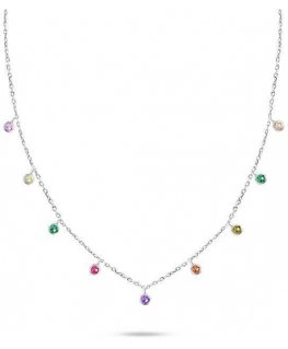 Brilio Silver Brilio Silver Silver pendant with colored zircons NCL60W