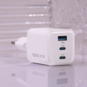 Telforceone Forever TC-08-65ACC GaN PD QC charger 2x USB-C 1x USB 65W white Telforceone Forever TC-08-65ACC GaN PD QC charger 2x USB-C 1x USB 65W white