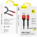 Blavec Cable Raptor braided - USB to Type C - 3A 1 metre Apple C Blavec Cable Raptor braided - USB to Type C - 3A 1 metre Apple C