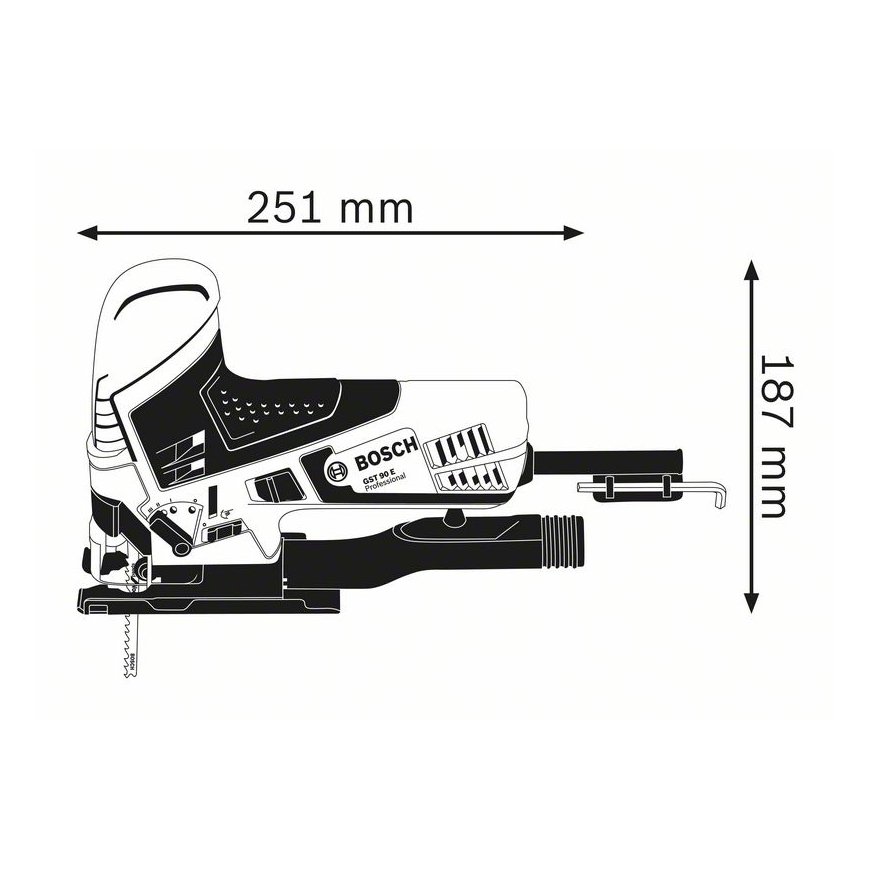 Bosch 0 601 58G 000 elektriskais zāģis 650 W 2,3 kg – 2