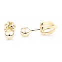 Brilio Silver Brilio Silver Impressive silver earrings with zircons Flowers EA331WAM