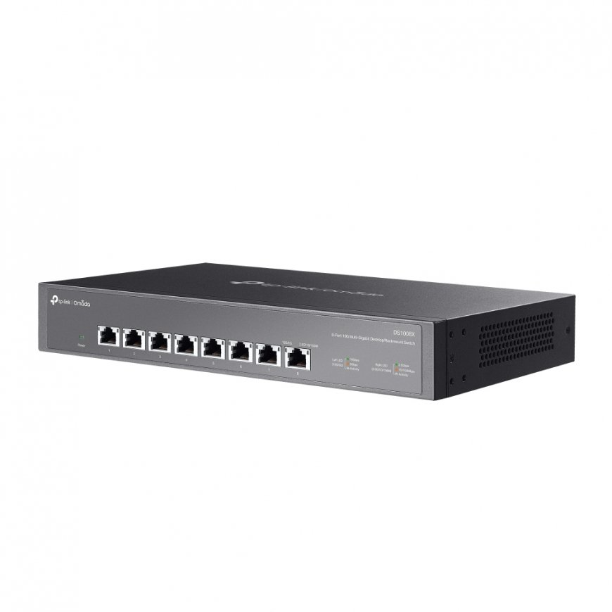 TP-Link Omada DS1008X tīkla pārslēgs Nepārvaldīts 10G Ethernet (100/1000/10000) 1U Melns – 3