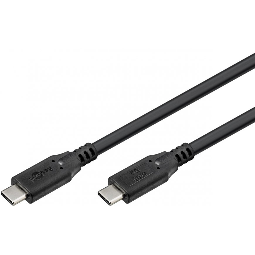 Goobay 74727 USB кабель USB 3.2 Gen 1 (3.1 Gen 1) 1,5 m USB C Черный – 3