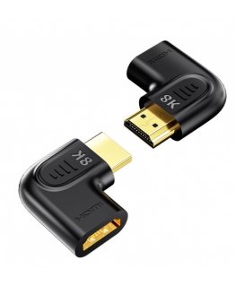 Unitek Adapter kątowy płaski 8K HDMI 90 i 270 stopni