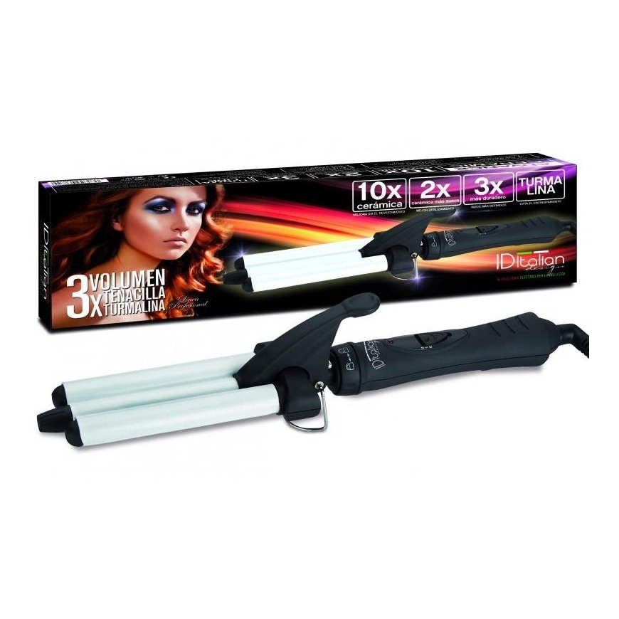 ID Italian IDEJDL-093 hair styling tool Curling iron Warm Black 60 W