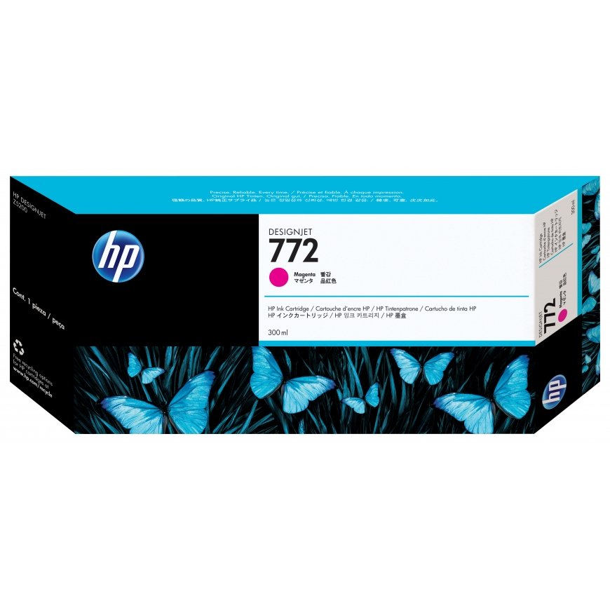 HP 772, Струйный картридж DesignJet, 300 мл, Пурпурный