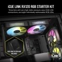 Corsair iCUE LINK RX120 RGB Kompiuterio korpusui Ventiliatorius 12 cm Juoda 3 vnt Corsair iCUE LINK RX120 RGB Kompiuterio korpusui Ventiliatorius 12 cm Juoda 3 vnt