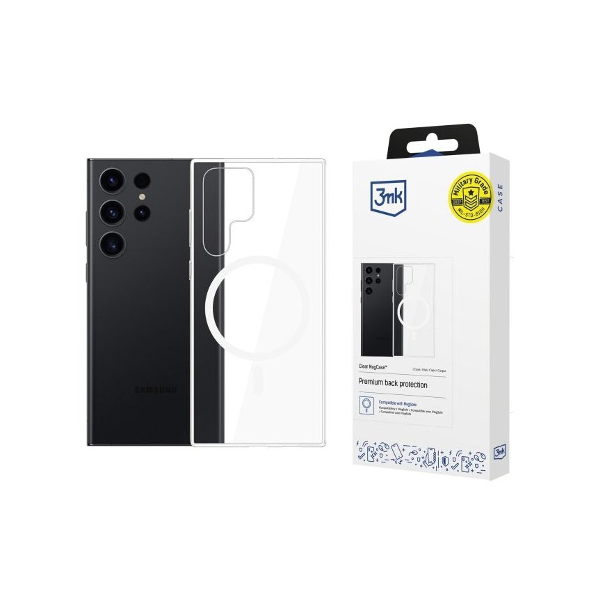 3MK Clear MagCase mobilo telefonu apvalks 17,3 cm (6.8") Aploksne Caurspīdīgs
