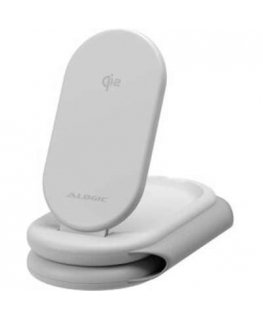 Alogic PackAway 3-in-1 Qi2 Wireless Charging Stand White