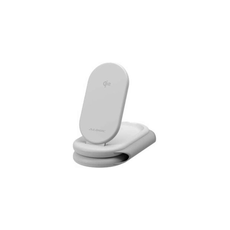 Alogic PackAway 3-in-1 Qi2 Wireless Charging Stand White